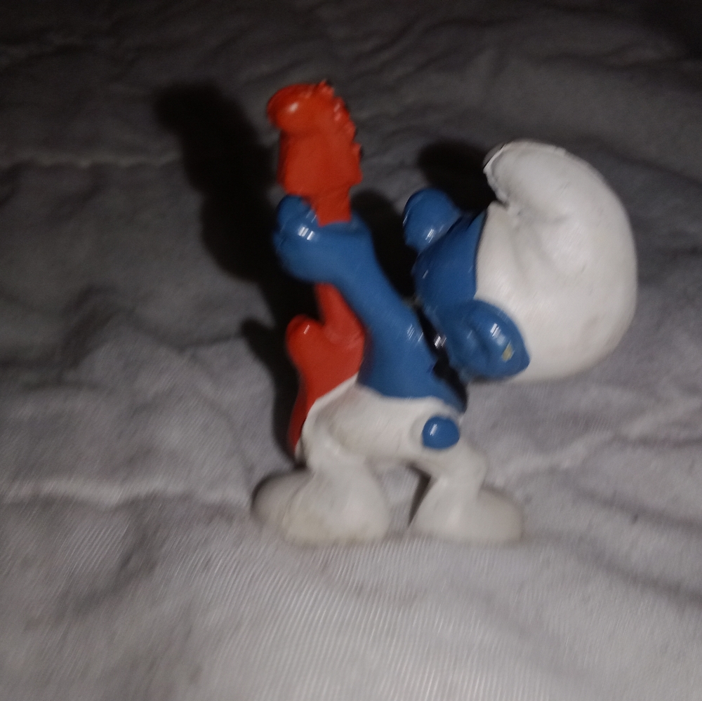 Rock N Roll Smurf With Guitar 1980 Figure Peyo - Picture 4 of 7